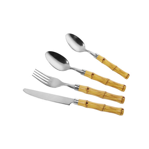 Elegant Golden Color Stainless Steel Plastic Handle Table Knife with Competitive Price