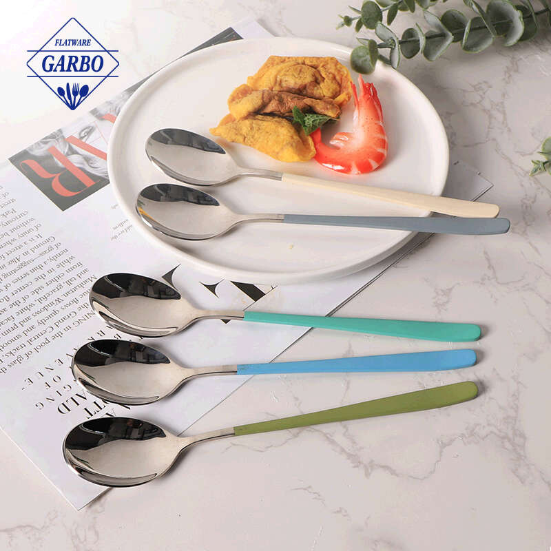 304 sendok garpu dan sumpit stainless steel set sendok garpu warna perak untuk dapur yang digunakan