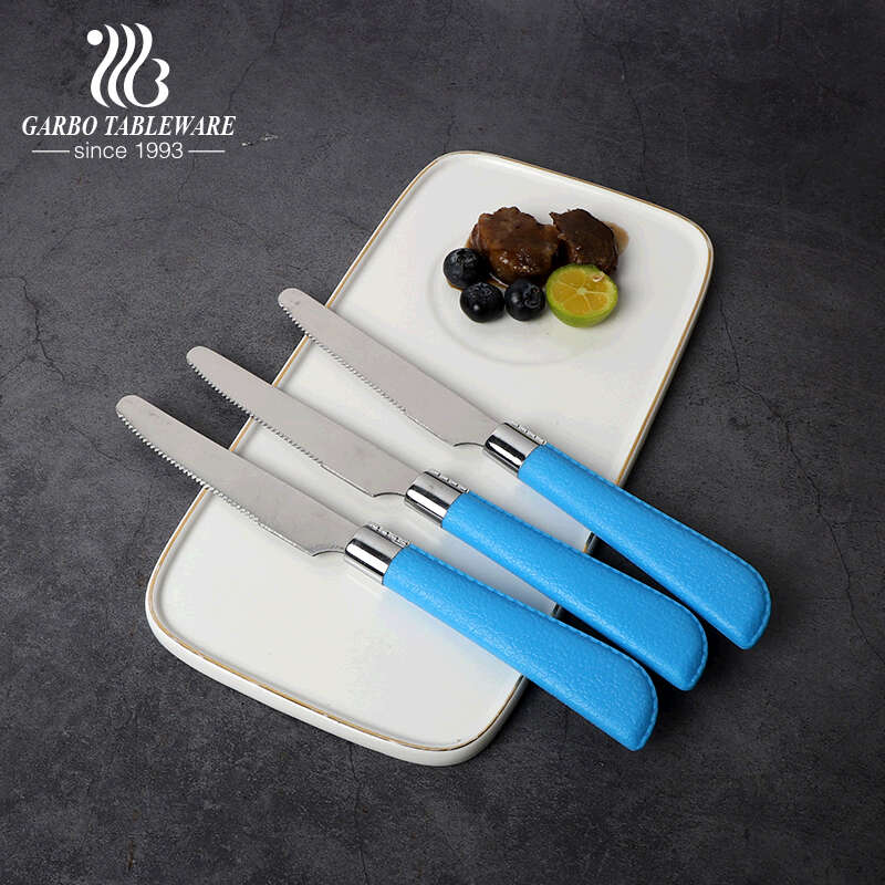 Basics Stainless Steel Dinner Knives with ABS Plastic Handle