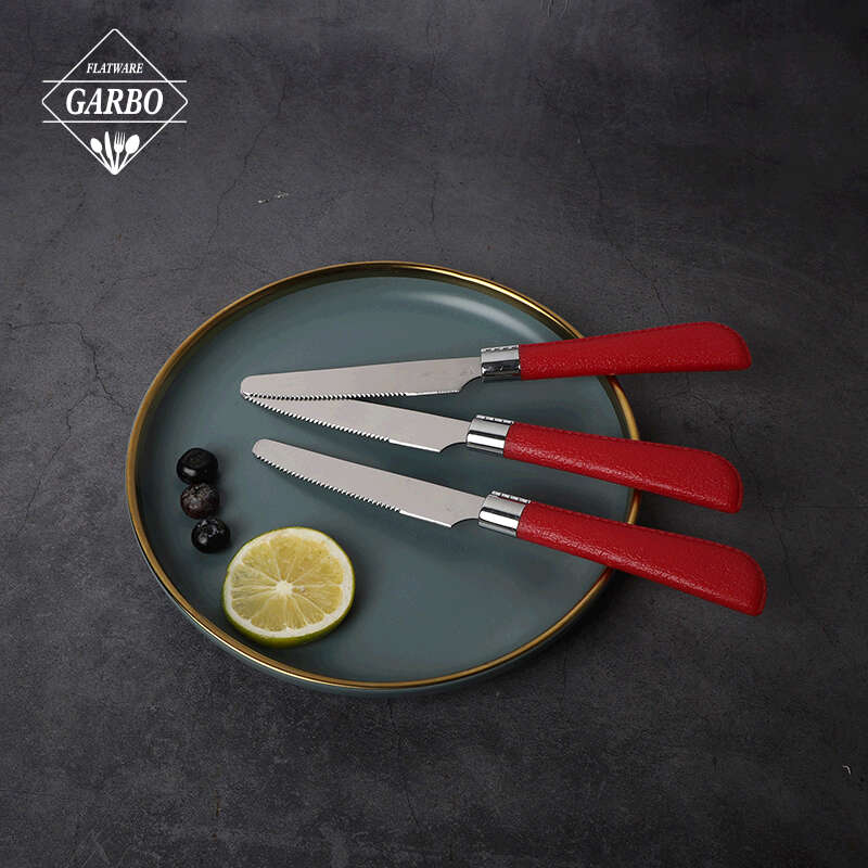 Garbo Pisau Makan Stainless Steel Praktis untuk Steak & Daging