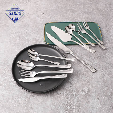 11pieces Kitchen utensil silver stainless steel flatware set 