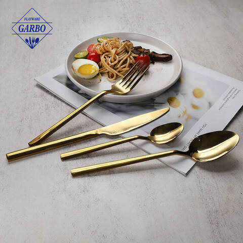 luxury design mirror polish cutlery sets for dinner