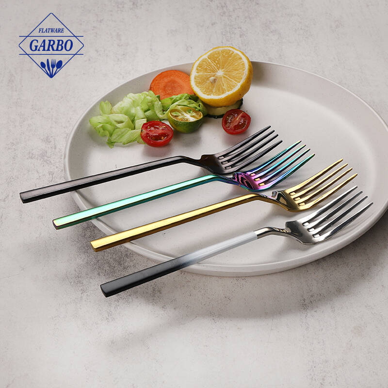 Modernong PVD Colorful Mirror Polished Stainless Steel Dinner Fork