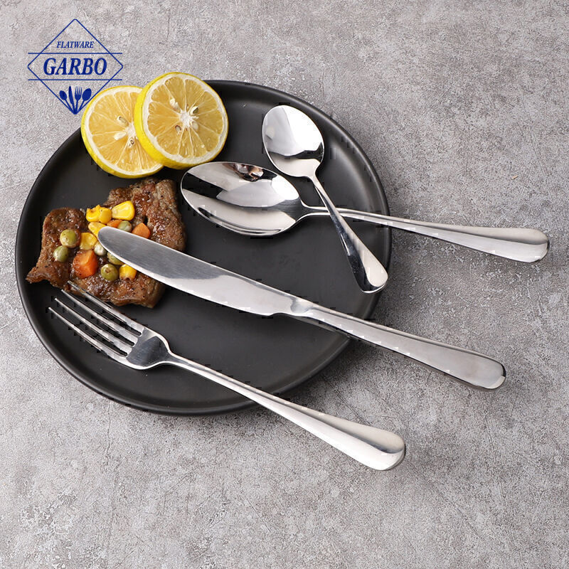 High quality sliver stainless steel cutlery set wholesaler price dinner sets