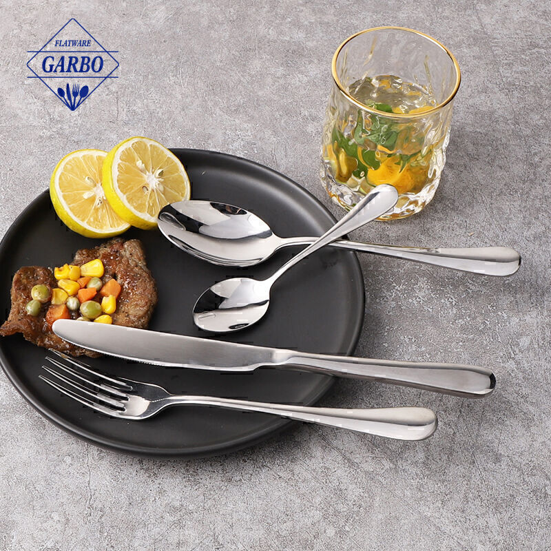 High quality sliver stainless steel cutlery set wholesaler price dinner sets