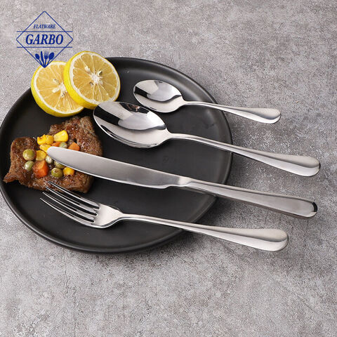 High quality sliver stainless steel cutlery set wholesaler price dinner sets