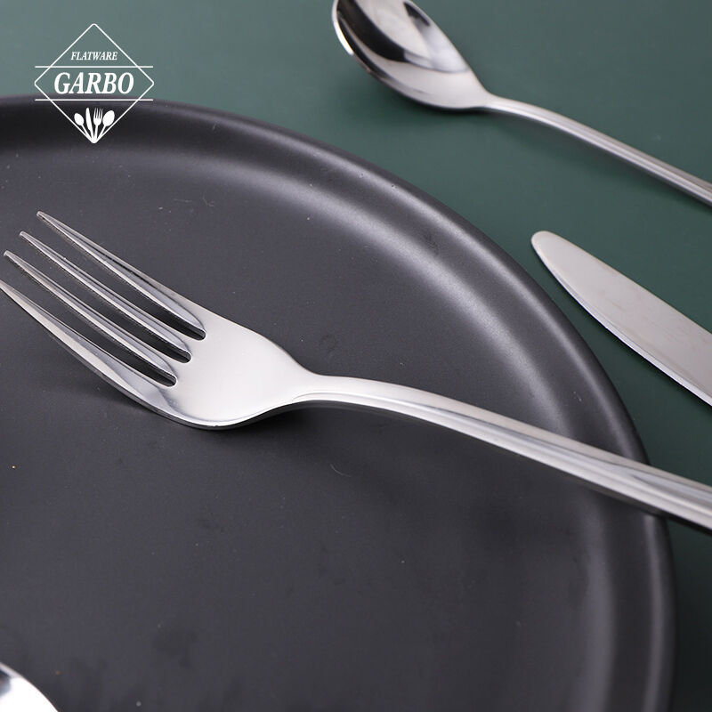 Elegant Mirror Polished Silverware Stainless Steel Dinner Fork Cake Fork