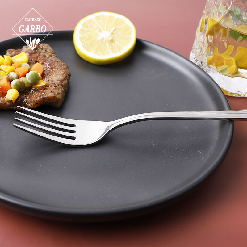 Elegant Mirror Polished Silverware Stainless Steel Dinner Fork Cake Fork