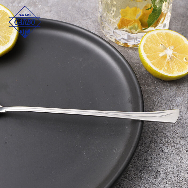 Long Handle Minimalist Mirror Polished Stainless Steel Ice Spoon