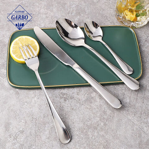 Customzied gift box stainless steel flatware set silver polish cutlery