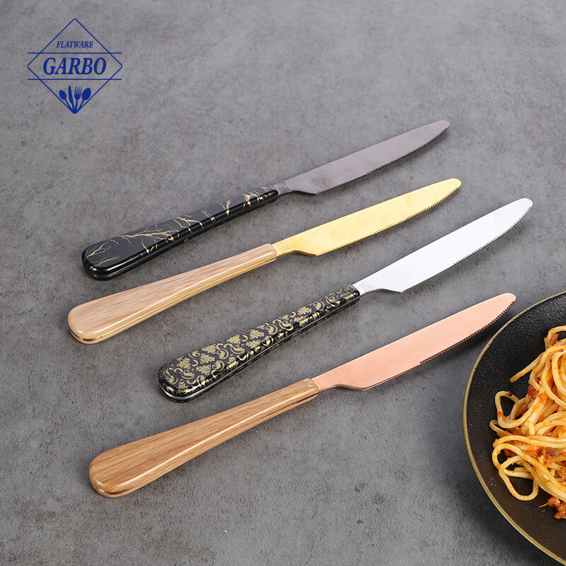 Customized ABS Plastic Handle Stainless Steel Dining Knife