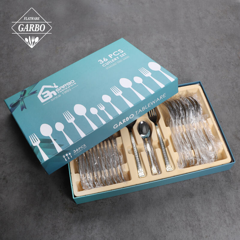 Coffret cadeau set de 36 couverts haut de gamme