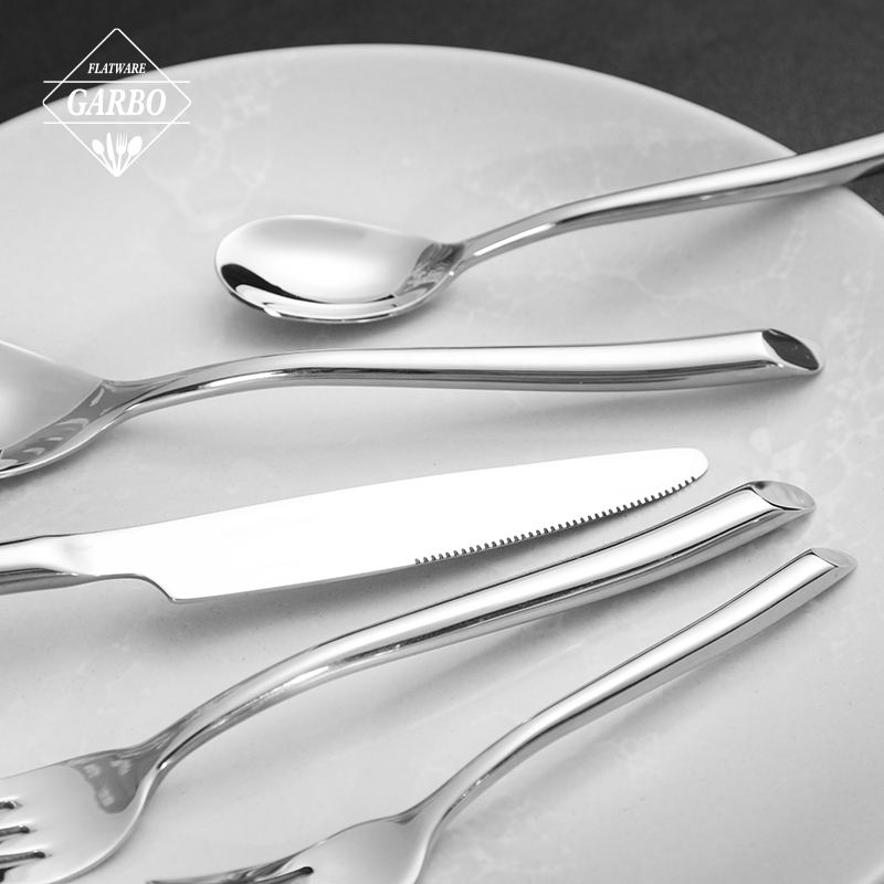 Minimalist Designed Premium 304 Stainless Steel Cutlery with Beveled Handle