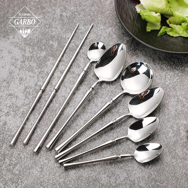Attractive 304 Food Grade Stainless Steel Cutlery Set with Silver Color