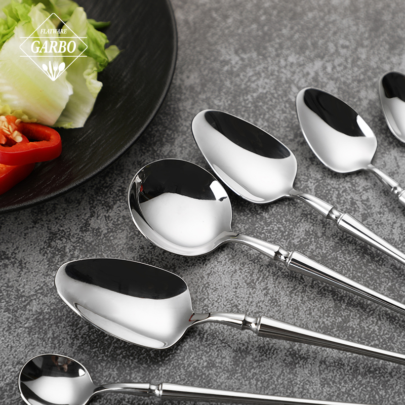 Attractive 304 Food Grade Stainless Steel Cutlery Set with Silver Color