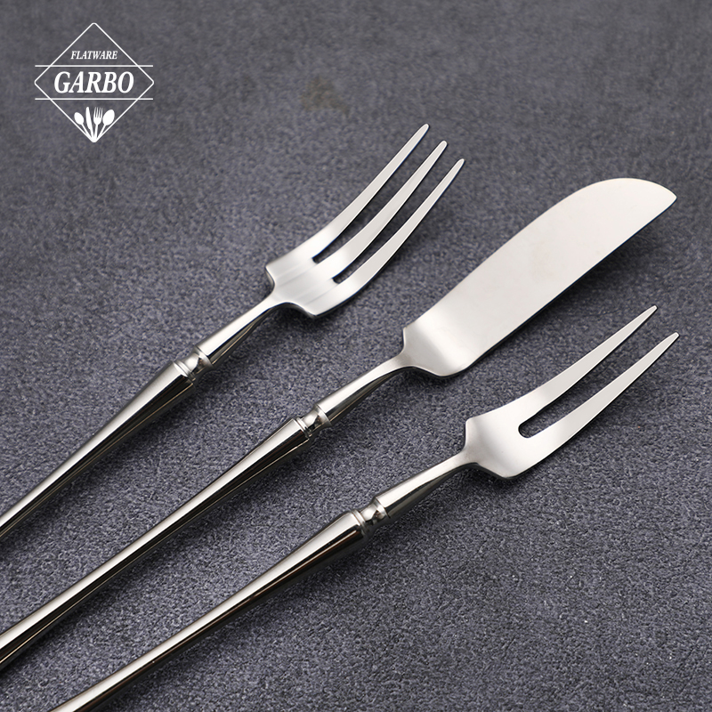 Premium Silvery 304 Stainless Steel Fork for Dinner Dessert Fruit