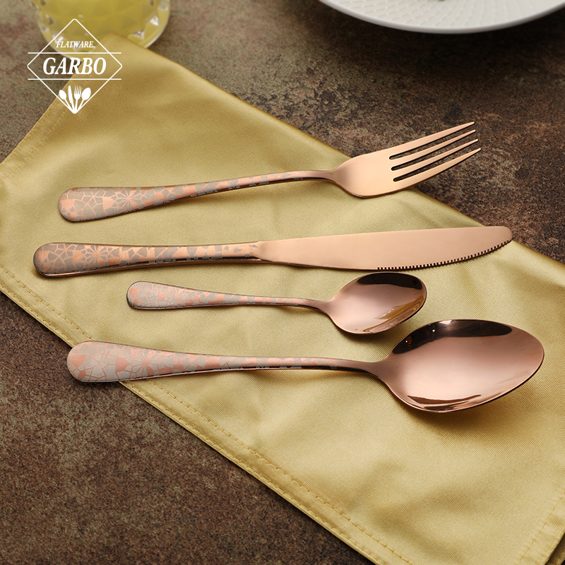 Premium Matte Stainless Steel Spoon with Sandblasted wholesale online