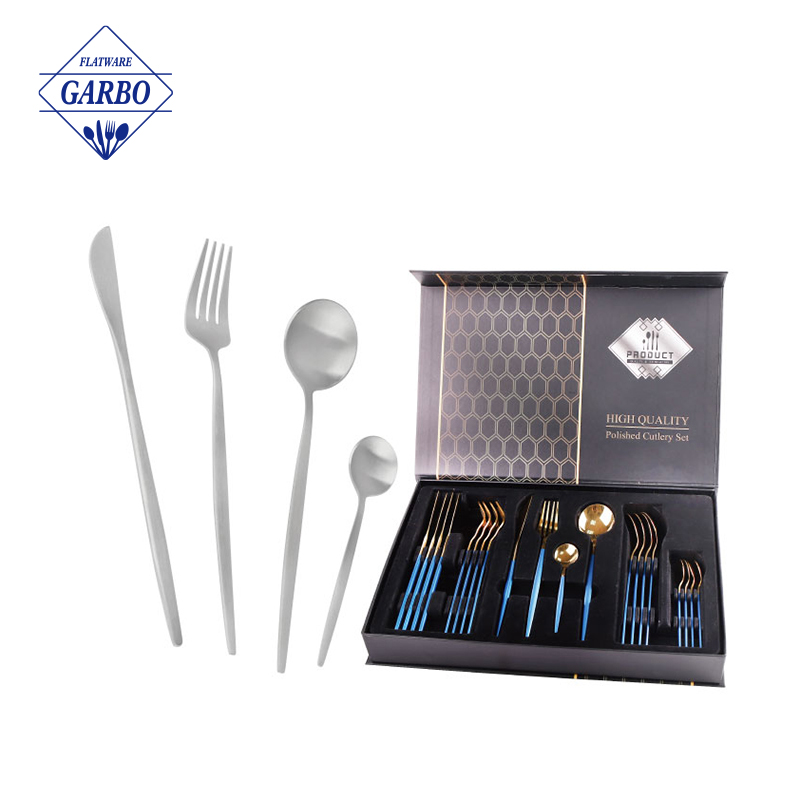 GARBO customized cupitol classic matte stainless steel cutlery set