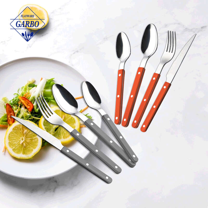 Garbo Flatware New Silverware Set with ABS Handle