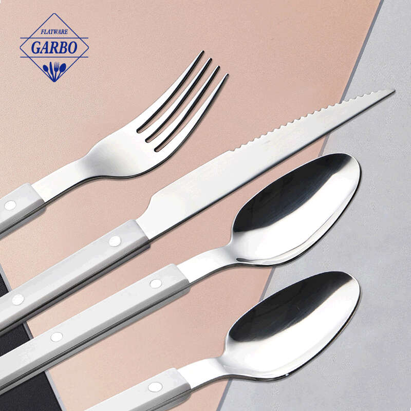 Garbo Flatware New Silverware Set with ABS Handle