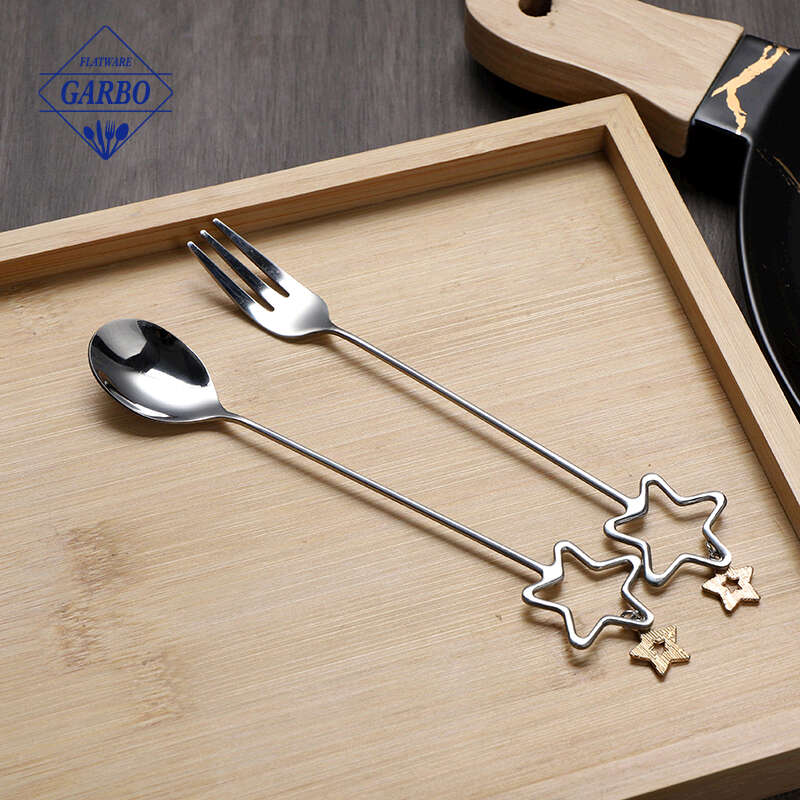 children use cute stainless steel flatware set for kids design