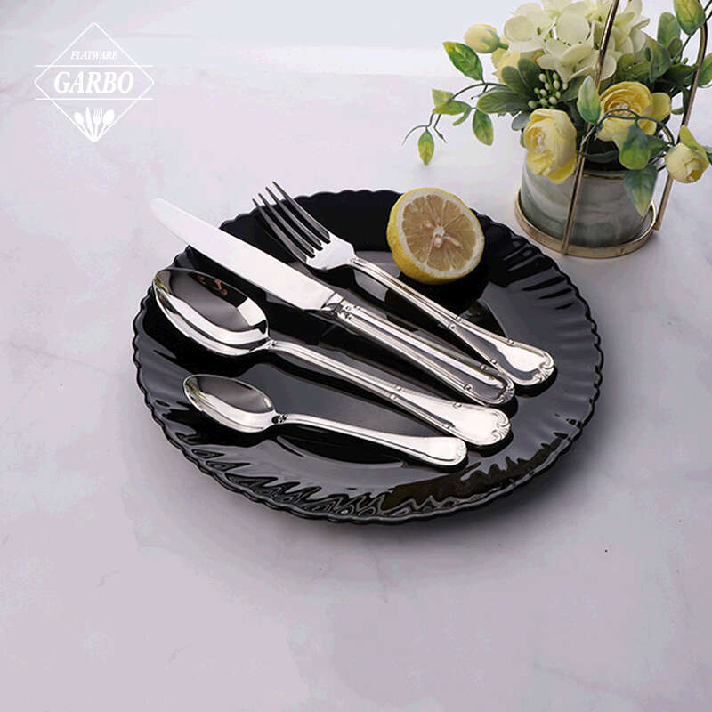 Premium Mirror Polished Knife Fork Spoon Dinner Set High Quality Sliver Cutlery