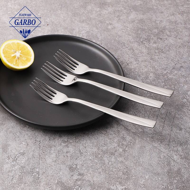 Eco-friendly na Cutlery Fork Stainless Steel Flatware na may Silver Handle