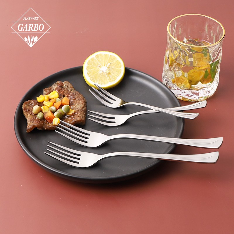 Elegant Mirror Polished Silverware Stainless Steel Dinner Fork Cake Fork