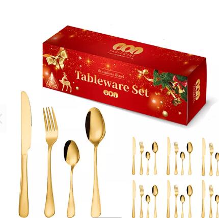 Best selling stainless steel flatware for Christmas