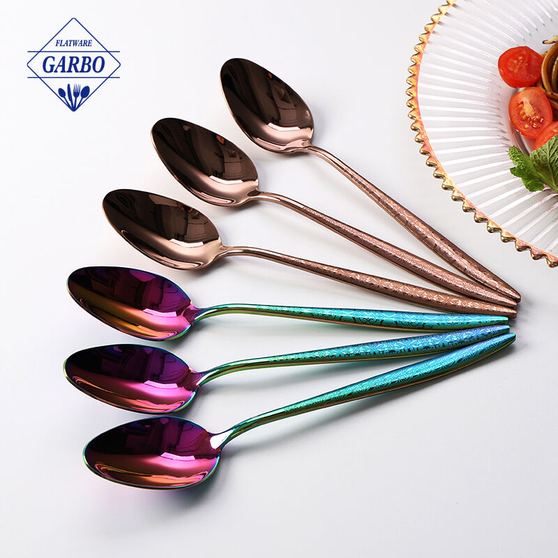 Bulk Gold Dinner Knife Dinner Fork Dinner Spoon Tea Fork Tea Spoon Ice Spoon