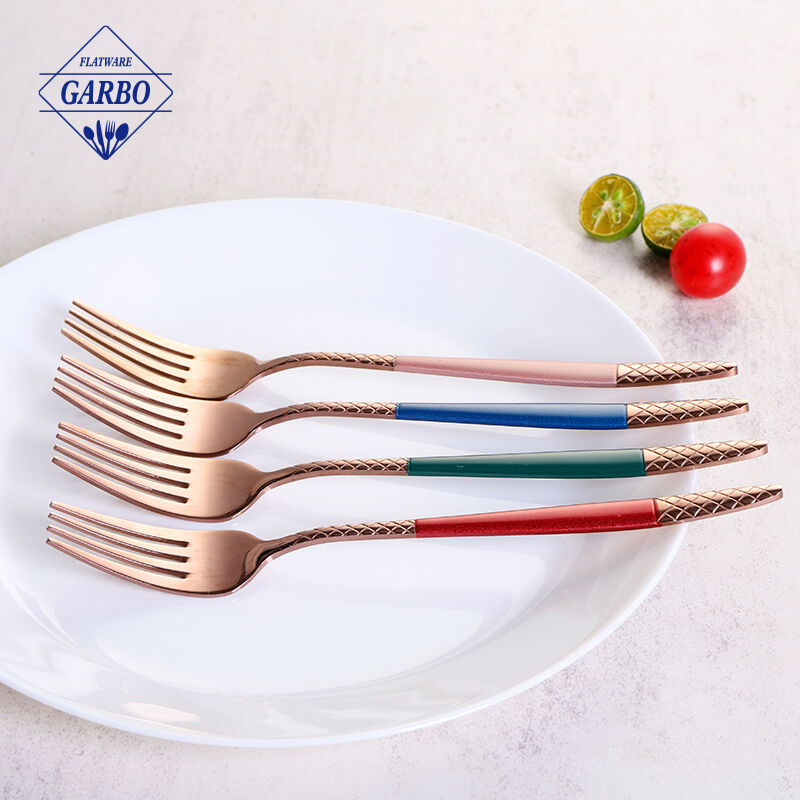 Ready Goods 201ss Dinner Fork with Color Painting Handle