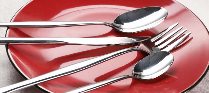 Sliver color stock 201ss flatware nhà máy trung quốc bán nóng 7 cái bộ quà tặng dễ thương