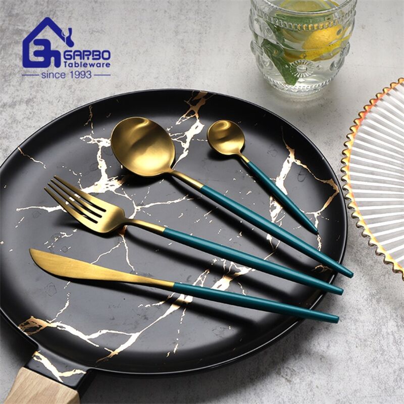 Golden Plated Portugal Design Stainless Steel Cutlery Collection