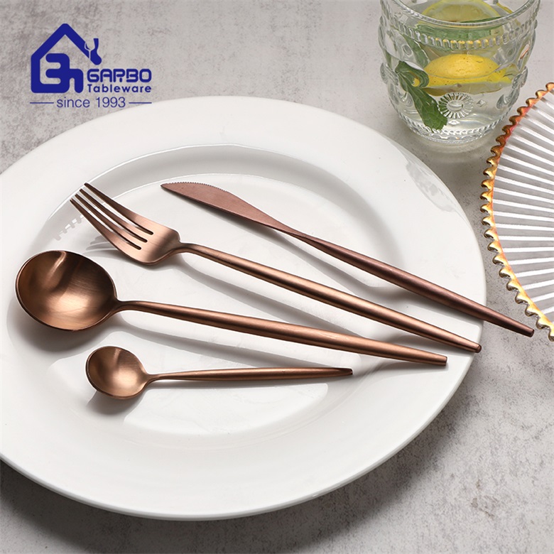Golden Plated Portugal Design Stainless Steel Cutlery Collection