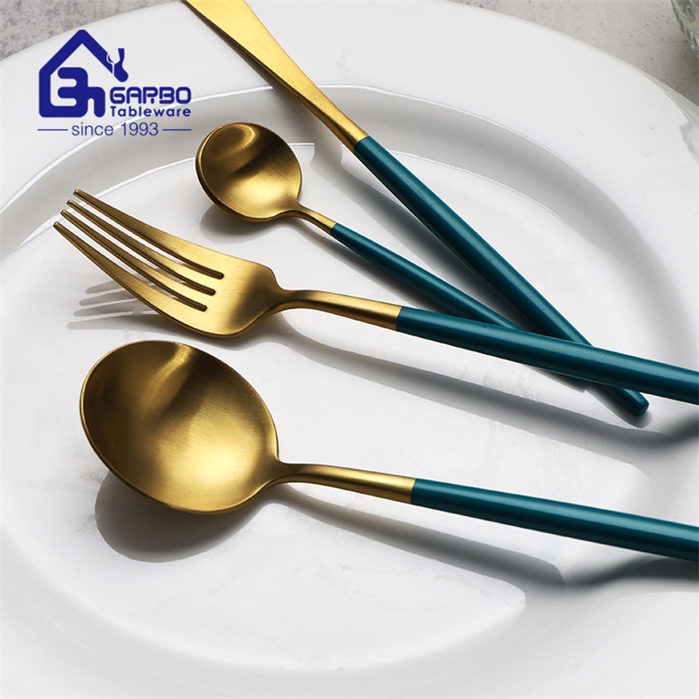 Golden Plated Portugal Design Stainless Steel Cutlery Collection