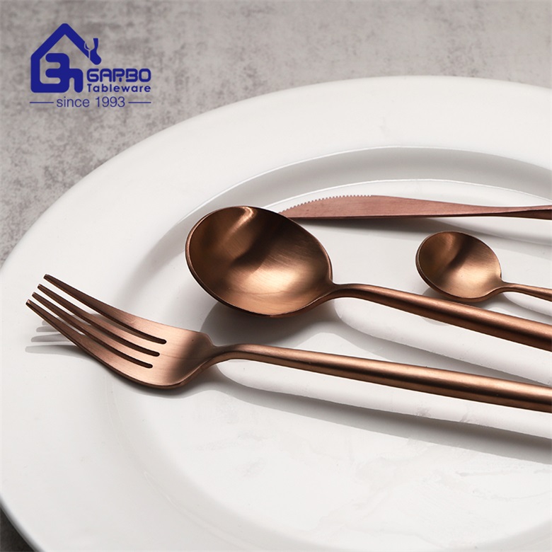 Golden Plated Portugal Design Stainless Steel Cutlery Collection