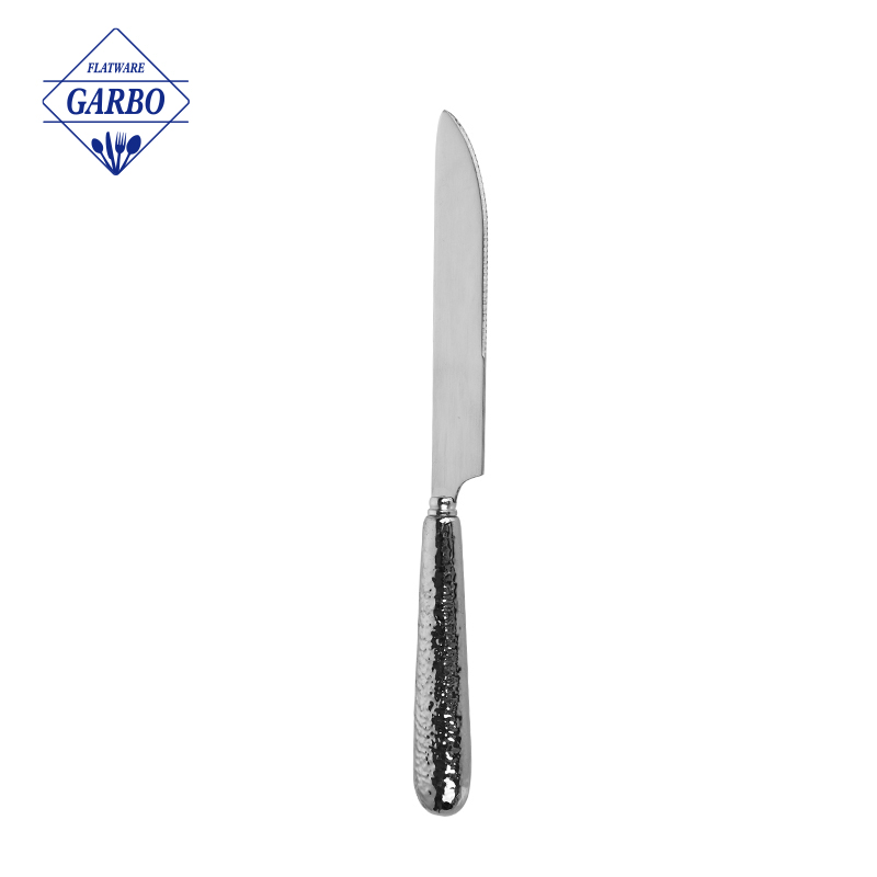 Coltello da Tavola in Acciaio Inox con Manico in Ceramica Lucida Decorazione da Tavola Coltello da Tavola