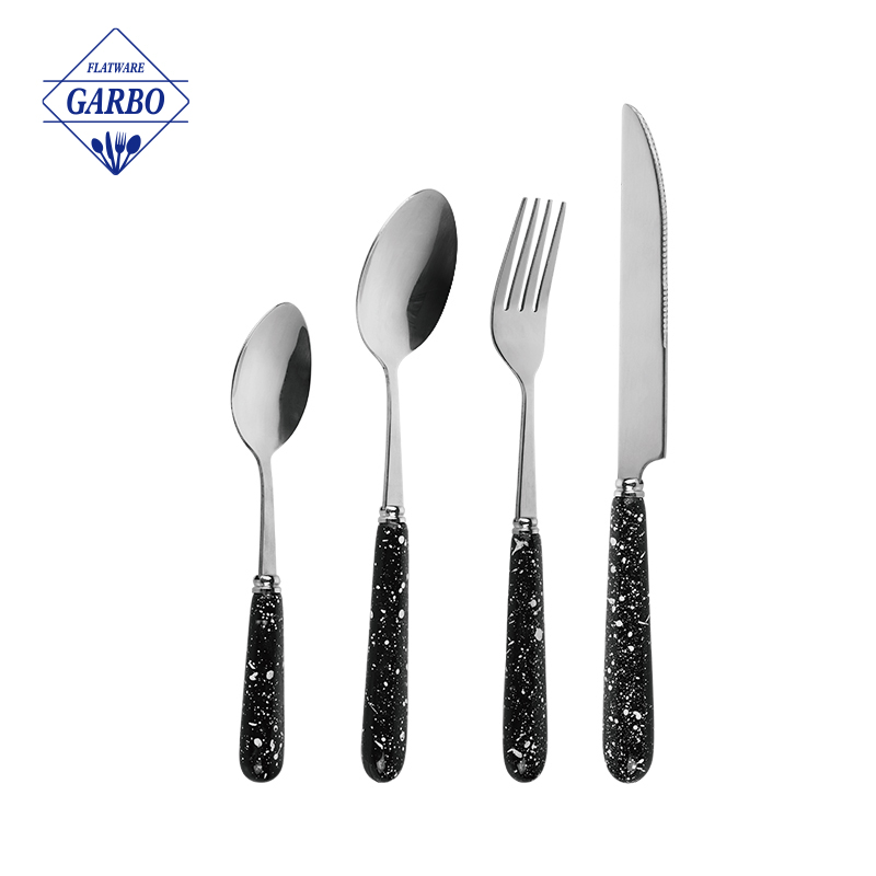 Hot Selling Stainless Steel Flatware Set Pemegang Plastik Peralatan Dapur untuk Dijual Borong