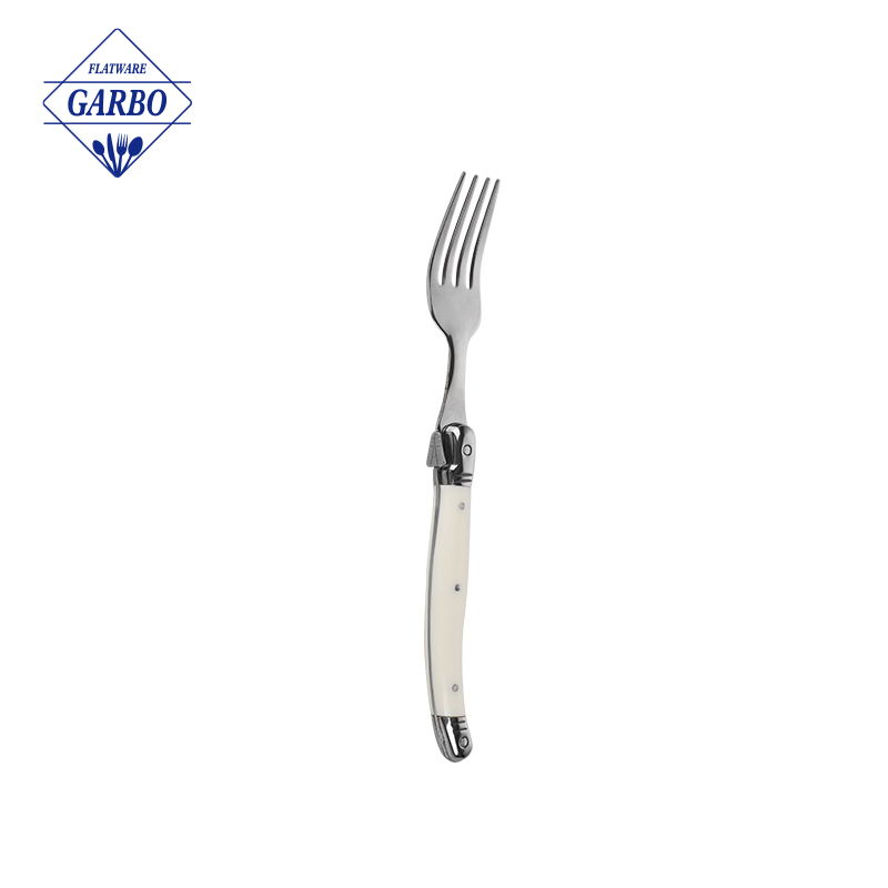 Wholesale High Quality 430 Mirror Stainless Steel Dinner Spoon with Vintage Plastic Handle