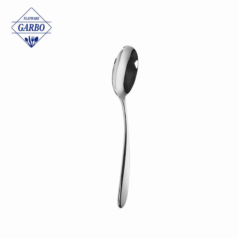 Amazon Top Seller Silvery Mirror Polished Stainless Steel Dinner Spoon