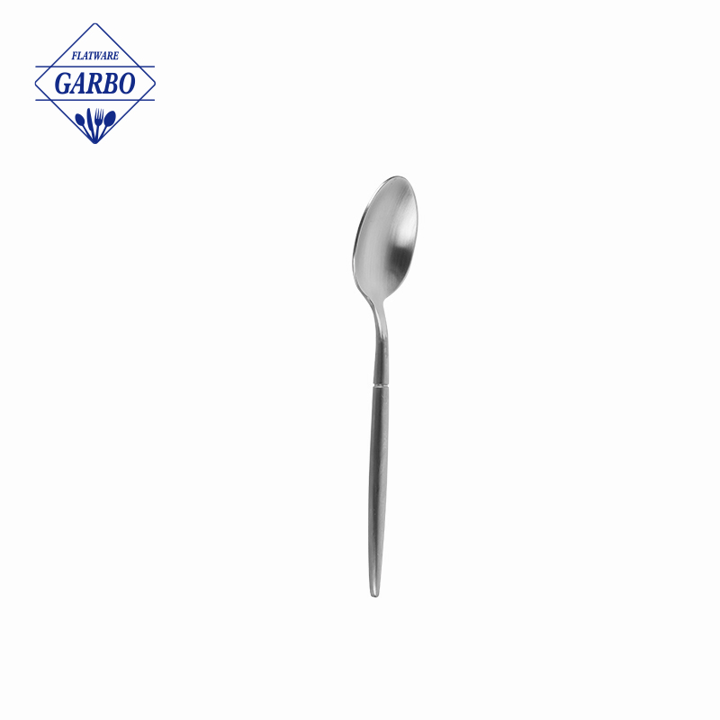 matte polish tea spoon na may 410 na materyales wholesaler china supplier