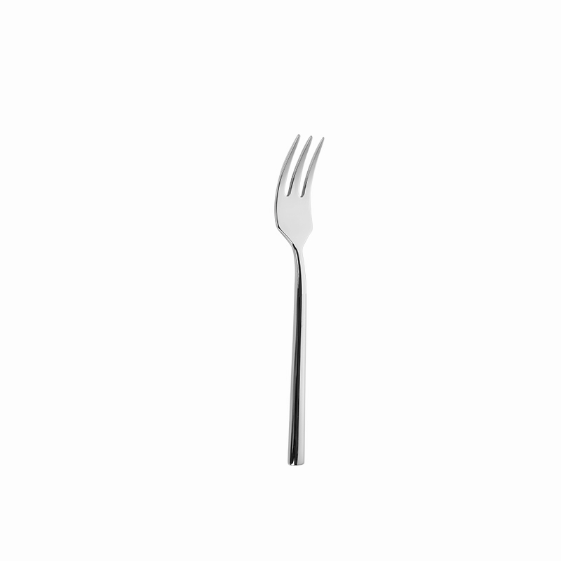 European at American High-End Silver Stainless Steel Dessert Fork