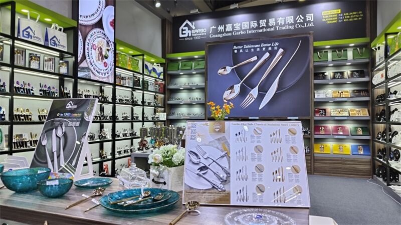 Exploring Cooperation Opportunities with Garbo flatware at 134th Canton Fair