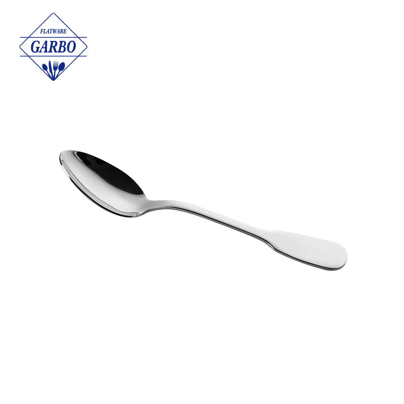 Borong Amazon New Design Square Handle Tea Coffee Dessert Spoon