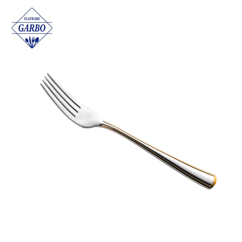 410SS electroplating handle dinner fork with high polish