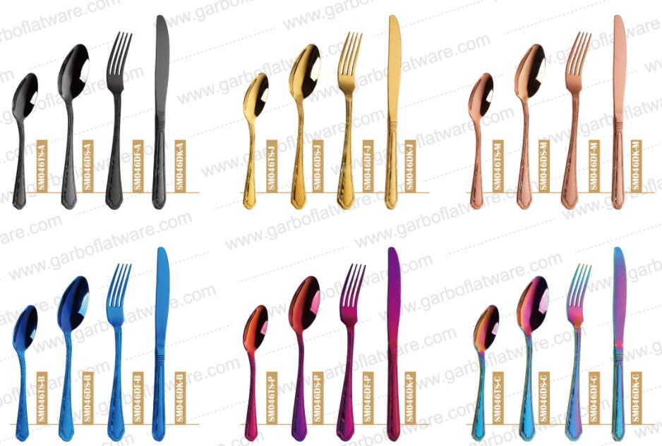 PVD Plated Color Craft of Stainless Steel Cutlery