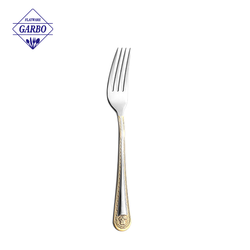 Hot sale dinner fork hindi kinakalawang na asero 410 sliverware