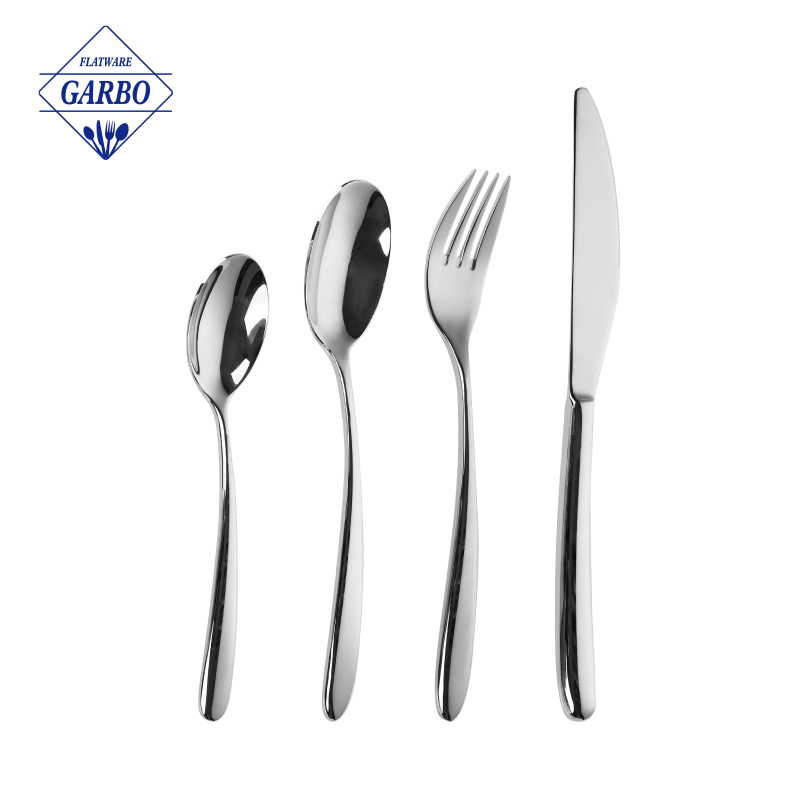 China manufacturer cheap price silver flatware set