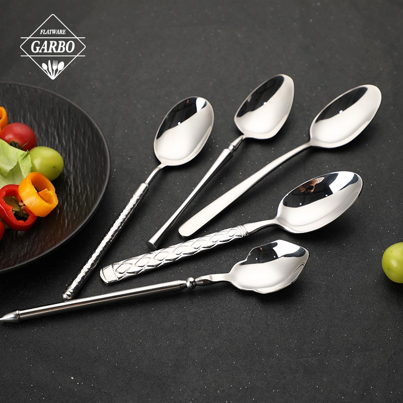 China supplier dinner spoon with engraved handle