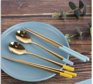 Buy Now! Zero MOQ Bestselling 304 Stainless Steel Cutlery Set: Chopsticks and Dinner Spoon Buy Now! Zero MOQ Bestselling 304 Stainless Steel Cutlery Set: Chopsticks and Dinner Spoon